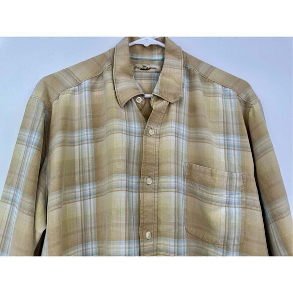 Tommy Bahama men’s size L long sleeve Button down shirt Tencel - Picture 5 of 15